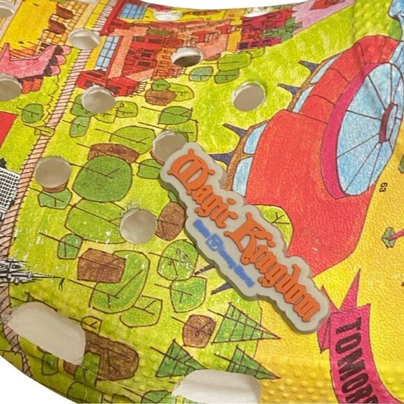 Disney Parks Crocs Magic Kingdom Park Guide Vault Collection 50th Anniversary - Picture 13 of 16